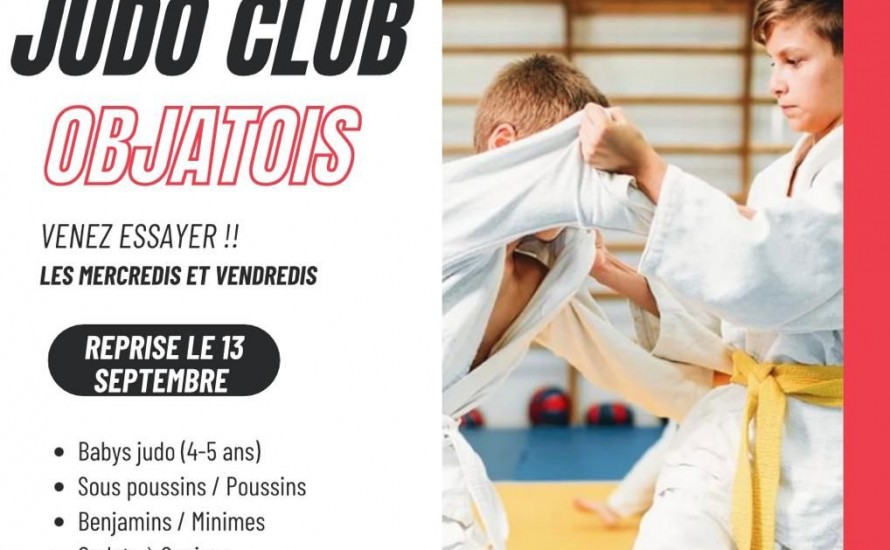 Reprise des cours de judo pour la saison 2023/2024